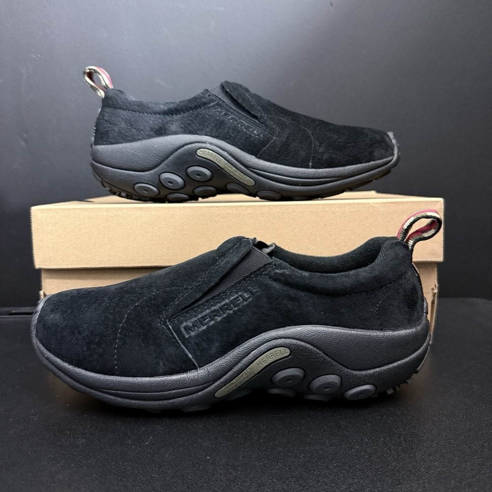 Merrell Jungle Moc Men's Size 8 Midnight J60825 Slip On Shoes Black J60825